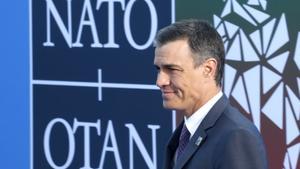 El presidente del Gobierno, Pedro Sánchez, este miércoles, en la cumbre de la OTAN en Vilna (Lituania). 