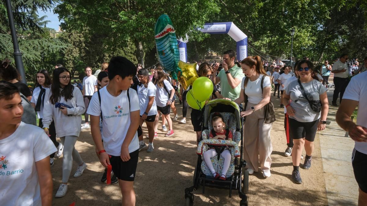 Inma Esperilla también hizo la carrera acompañada de su familia.