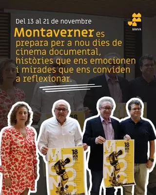 Montaverner presenta la 18.ª edición del Mon·Doc, que ofrecerá nueve días de cine documental