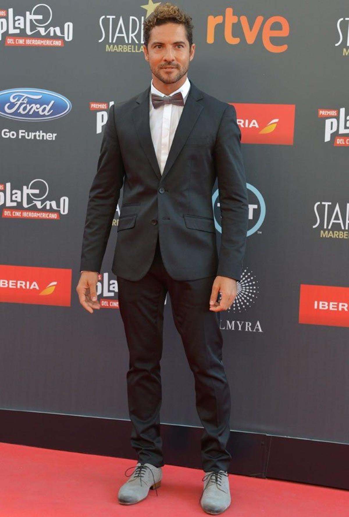 David Bisbal en la alfombra roja de los Premios Platino 2015