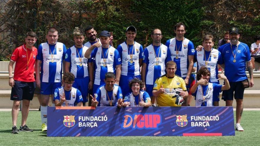 Els equips Integra del Figueres juguen contra el Barça Genuine a Vilatenim