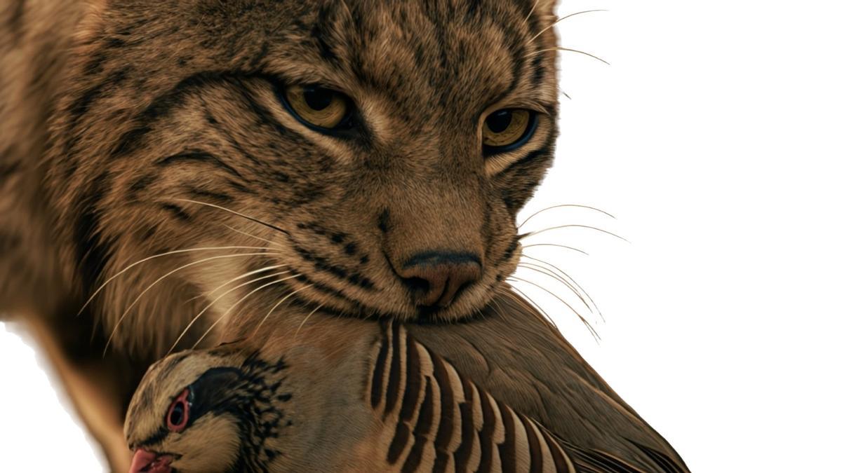 Lince y perdiz.