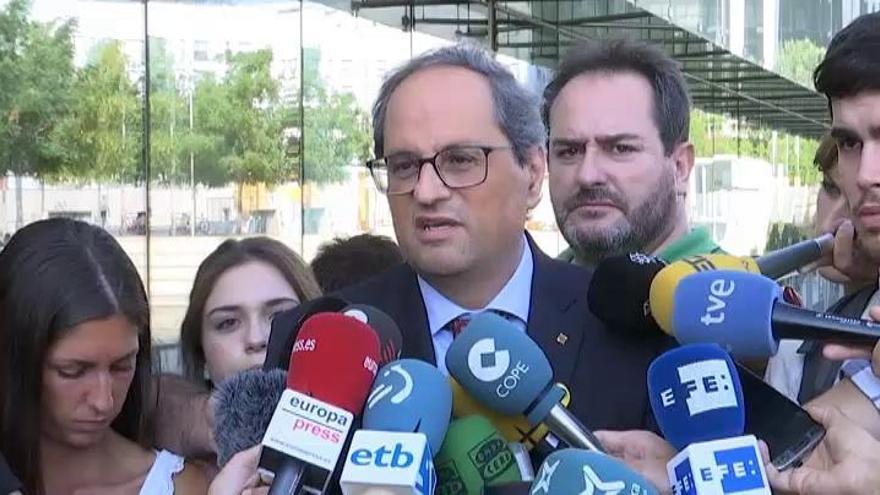 Torra: &quot;La credibilidad de la justicia española está por los suelos&quot;