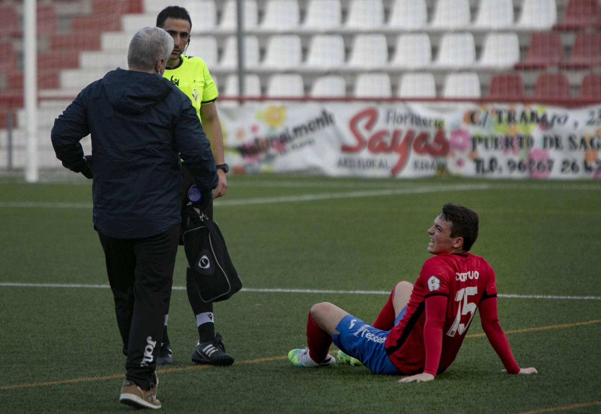 Empate entre el Atlético Saguntino y el CD Acero, en un inusual  derbi, con el Saguntino como local en el Fornás.