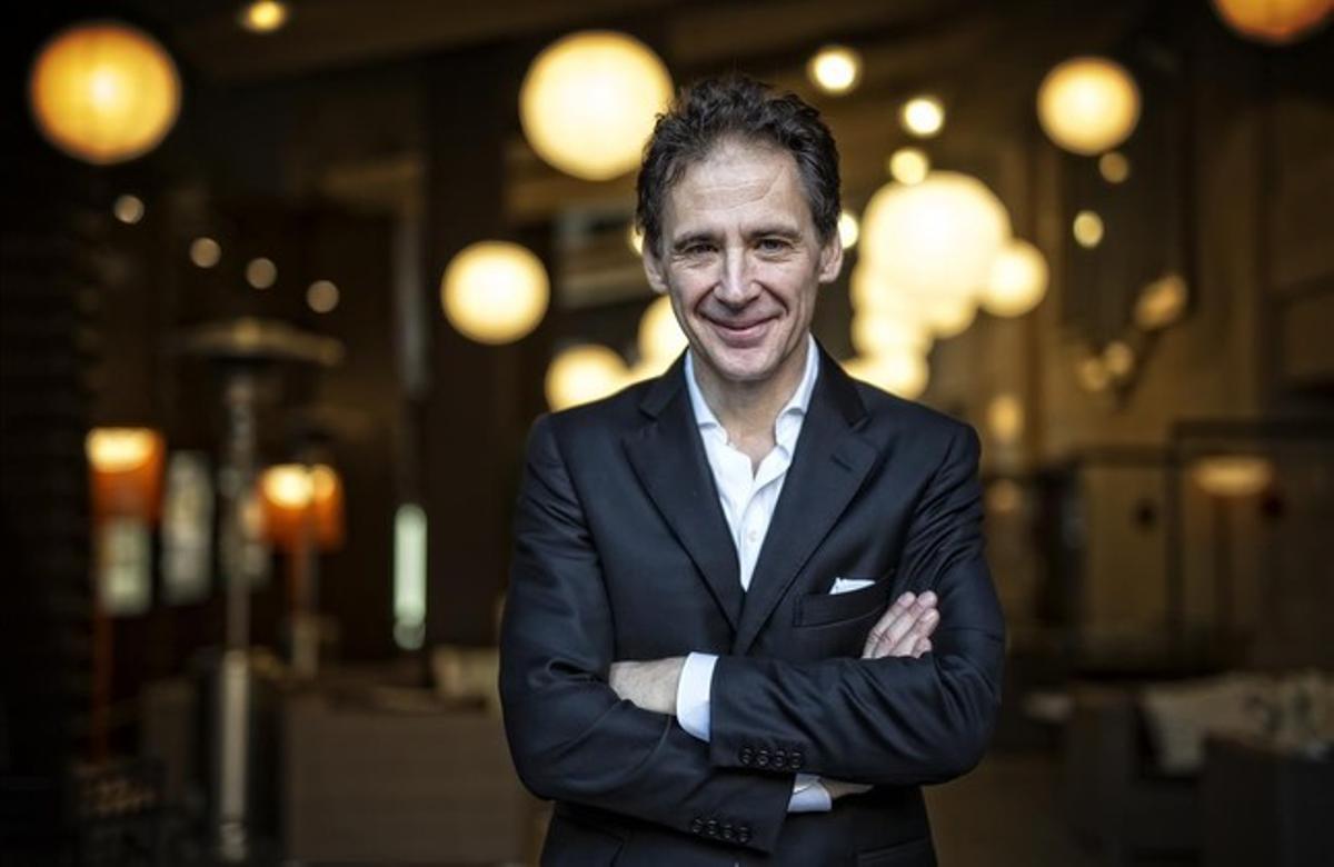 El periodista i escriptor suec David Lagercrantz, que amb ’Millennium 4’ ha continuada la saga creada per Stieg Larsson, aquest divendres a Barcelona.