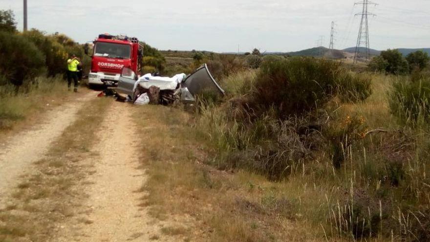 Estado el que quedó el vehículo del accidente ocurrido en Rionegro del Puente