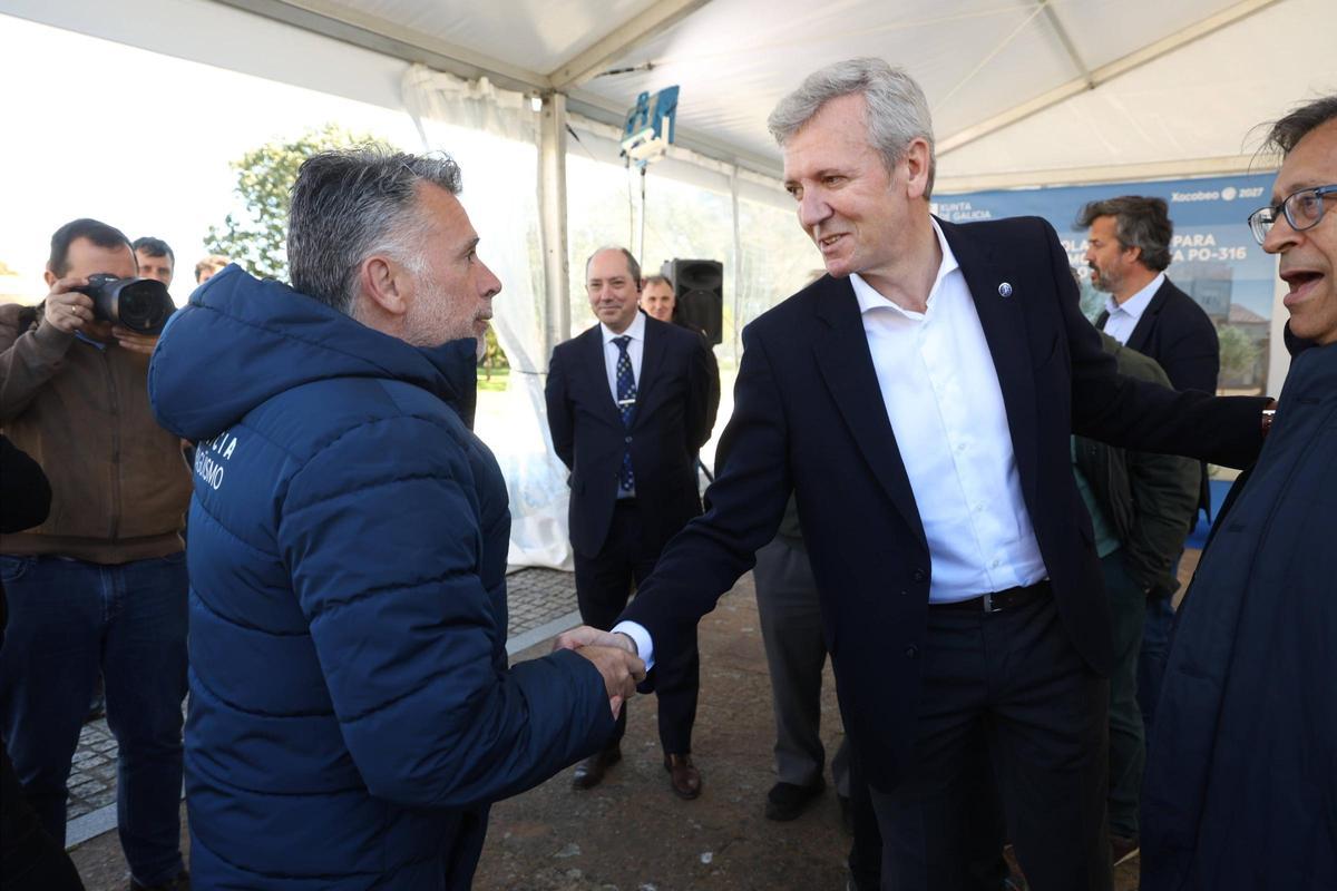 Alfonso Rueda en O Grove: una visita con mucha chicha política