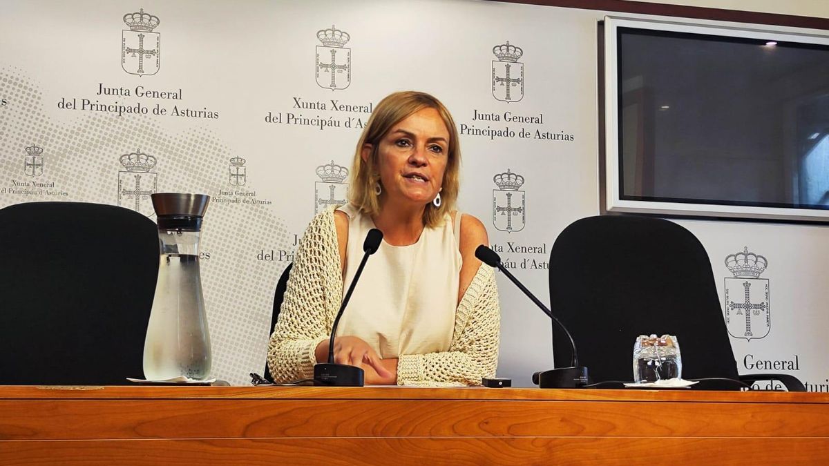 Covadonga Tomé durante la rueda de prensa.