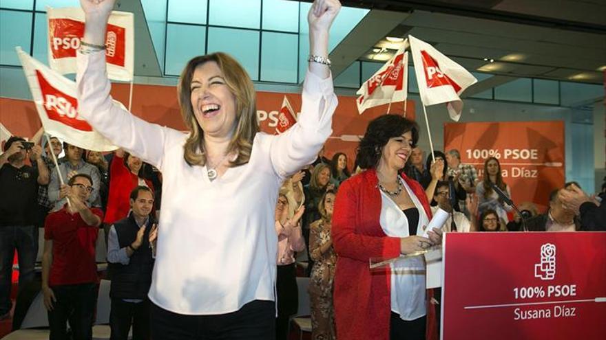 Susana Díaz pide unas primarias «en positivo» para unir el PSOE