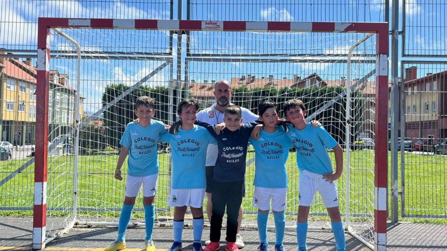 Participantes en el torneo de fútbol alevín en Coto Carcedo.