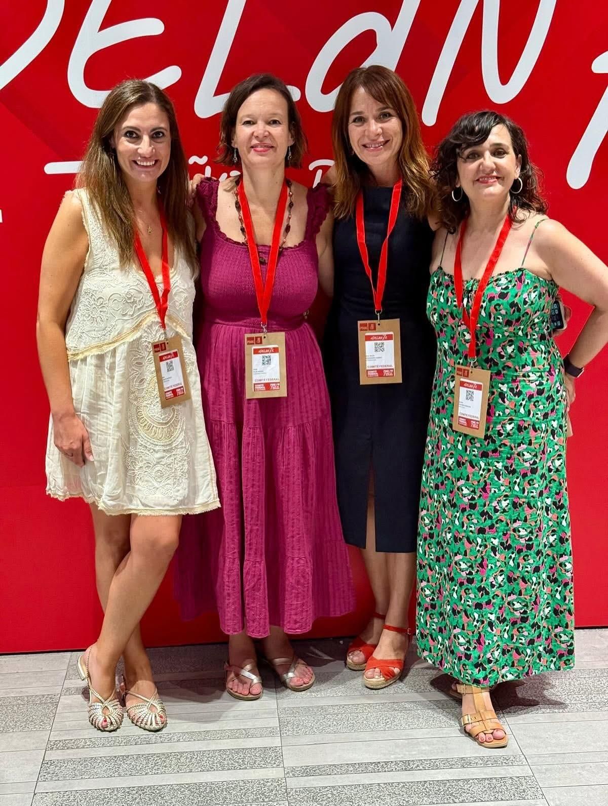 Belén Fernández en el pasado Comité Federal del PSOE.