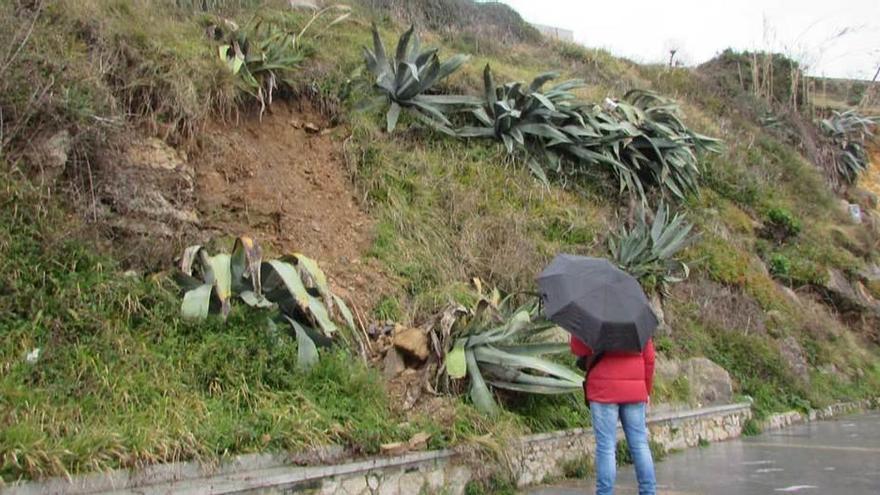 La zona donde ha tenido lugar el último desprendimiento.