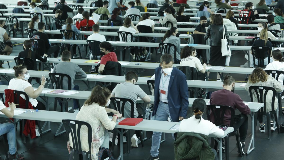 Primeros exámenes de la EBAU en Mieres