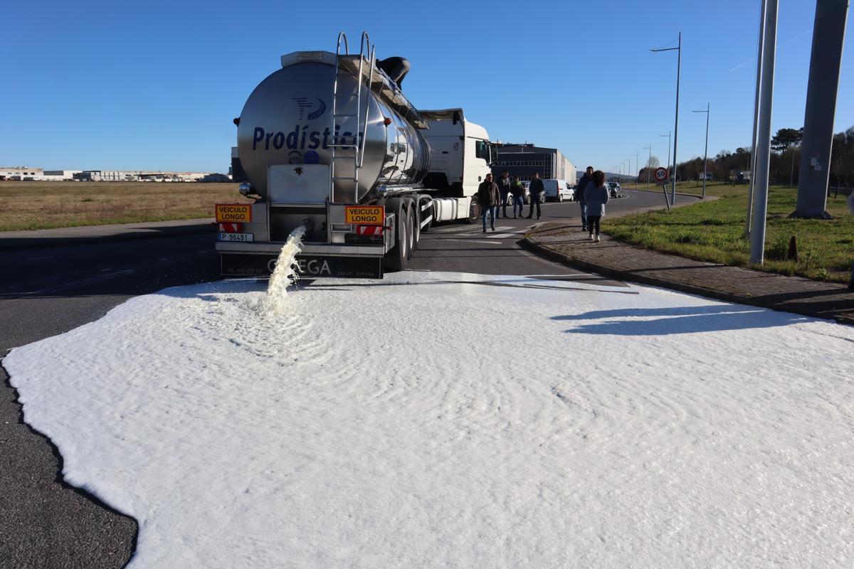El camión interceptado tenía como destino una planta industrial en la zona de Teixeiro