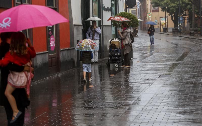 Primeras lluvias otoñales en La Laguna