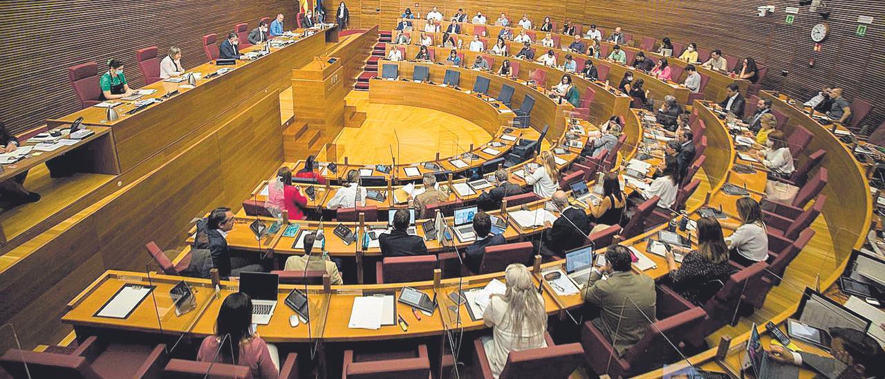 Un momento de un pleno en el parlamento autonómico en una   imagen de archivo.