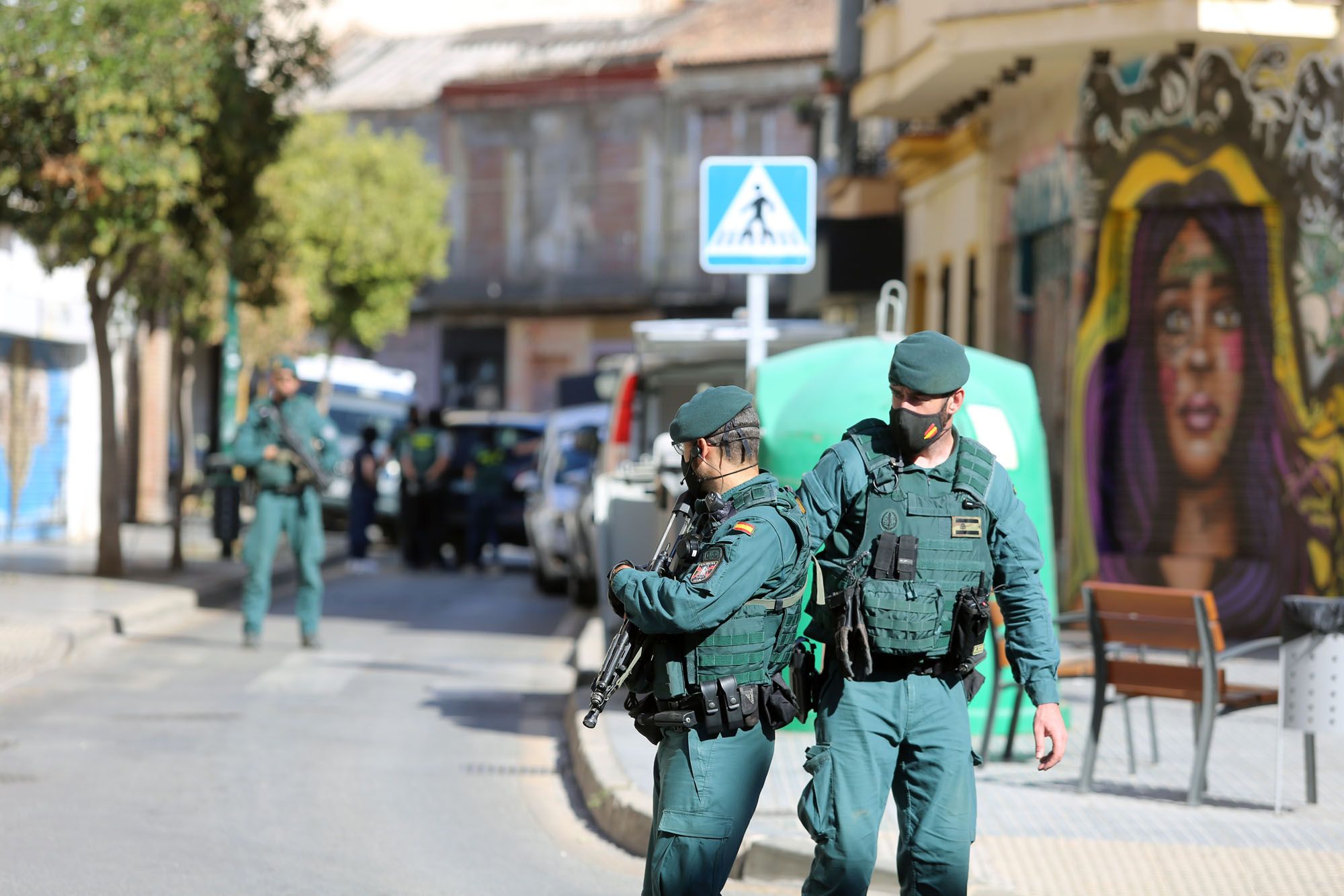 Las imágenes de la operación de la Guardia Civil en Lagunillas