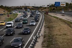 Circulación moderada en la autovía del suroeste, A5.