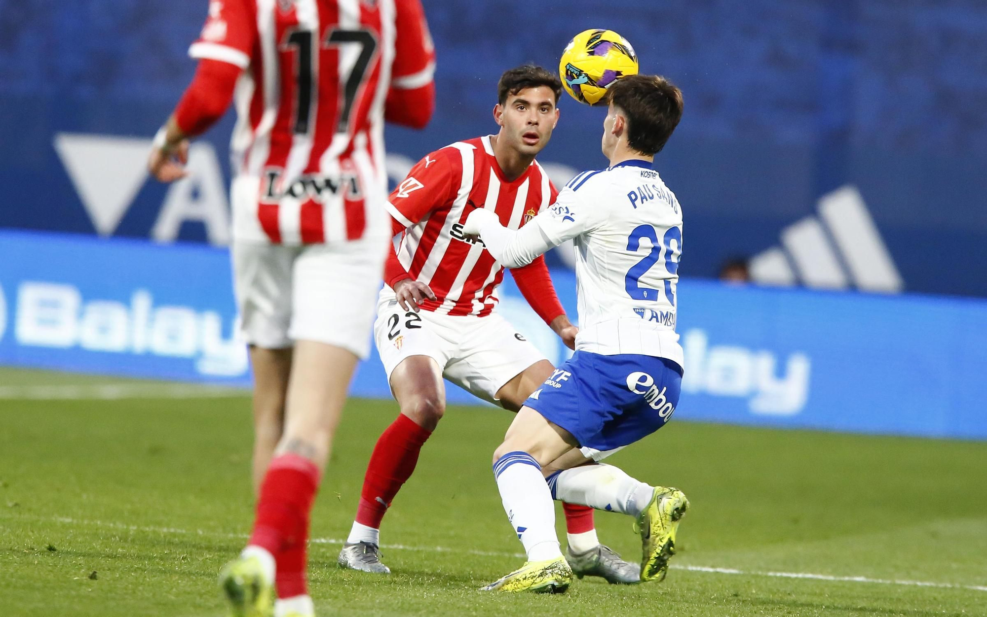 Así fue el partido entre el Sporting y el Zaragoza