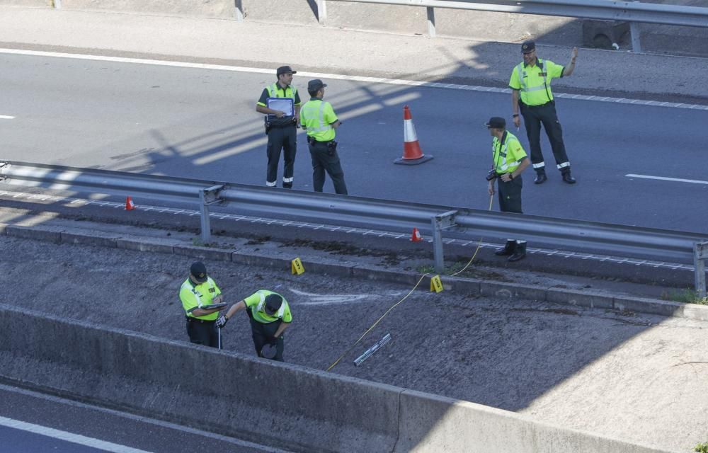 Reconstrucción del triple accidente mortal en AP9