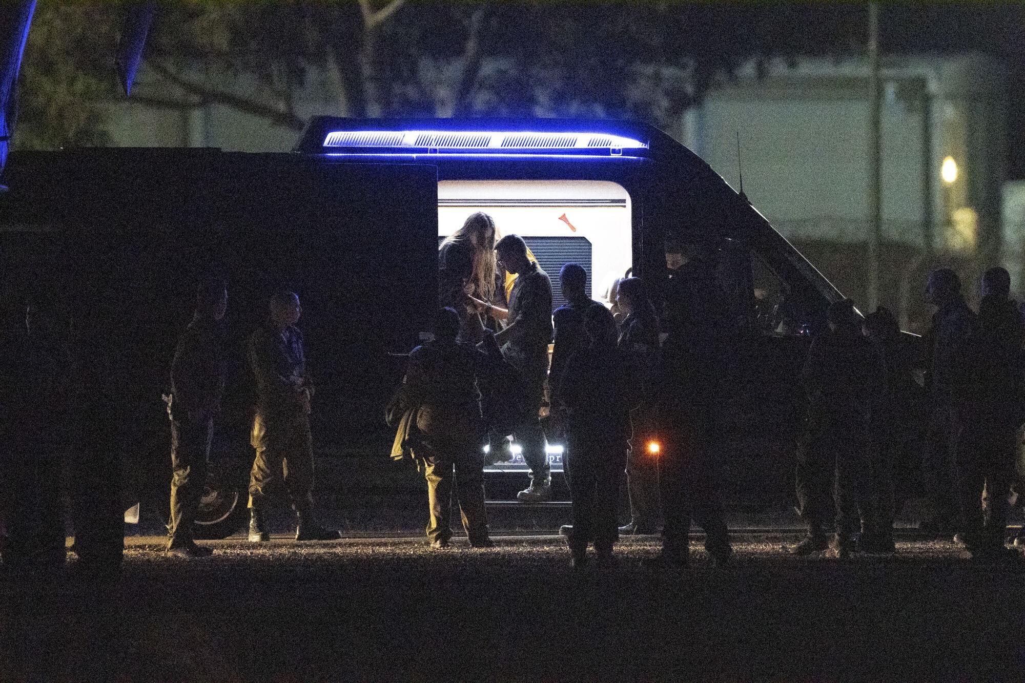 Israeli Doron Steinbrecher, who was kidnapped in Gaza by Hamas on Oct. 7, steps out of a van before boarding a helicopter after being released from Gaza, southern Israel, Sunday, Jan. 19, 2025. (Photo/Ohad Zwigenberg)
