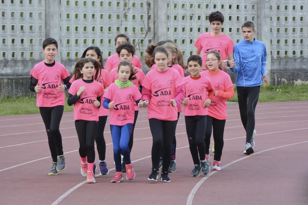 El equipo de la ONCE del Club de Atletismo de Sada