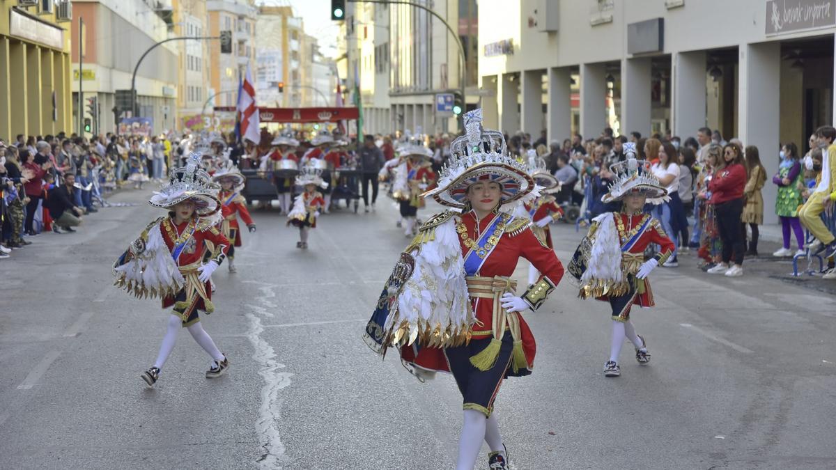 Los niños de la comparsa Moracantana.