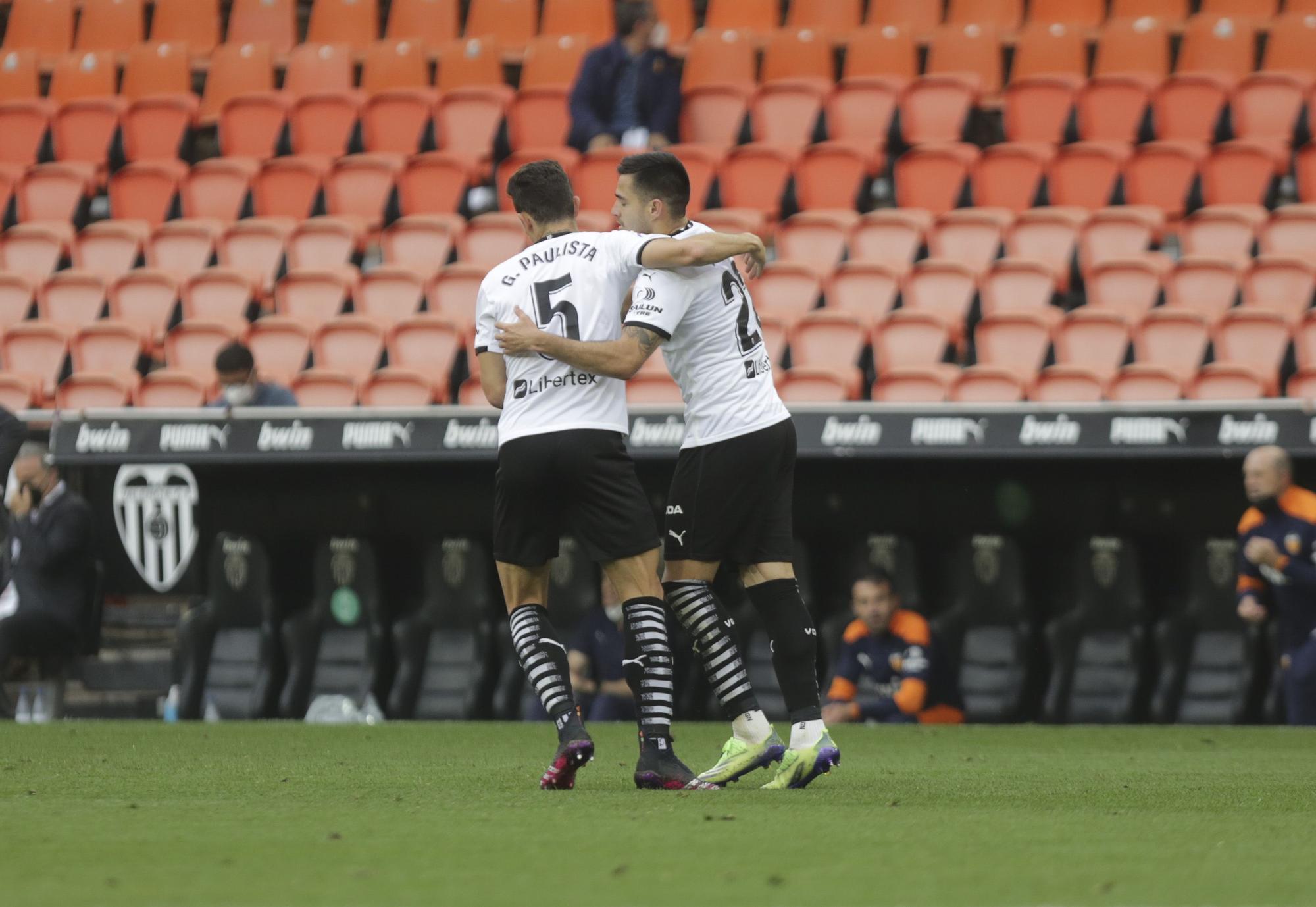 Las imágenes de la victoria del Valencia frente al Valladolid en Mestalla