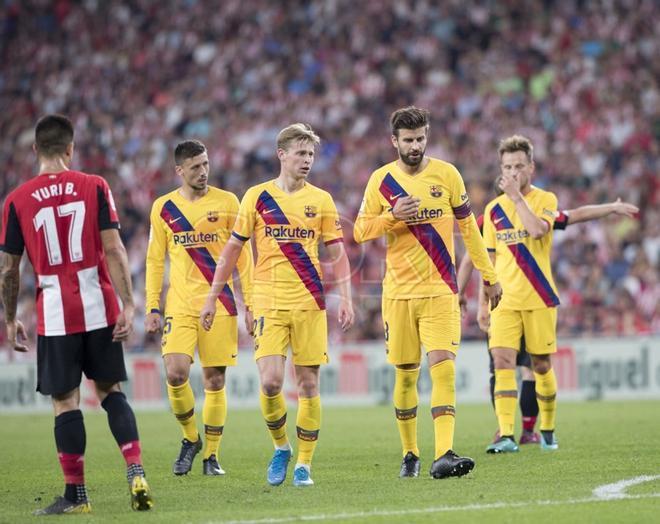 Imágenes del partido entre el  Athletic Club Bilbao,1 - FC Barcelona, 0 correspondiente a la jornada 01 de LaLiga Santander y que se ha disputado en San Mamés, Bilbao.