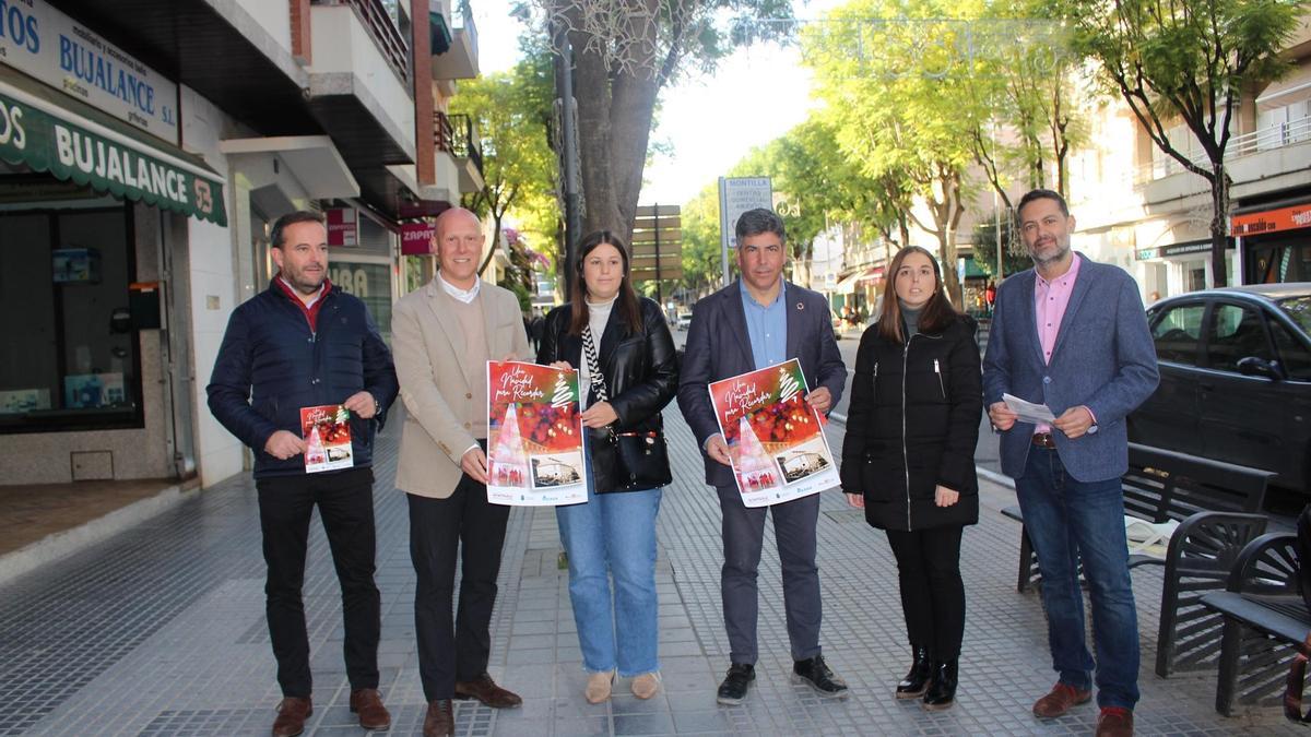 El equipo de gobierno de Montilla y los comerciantes presentan la campaña navideña.