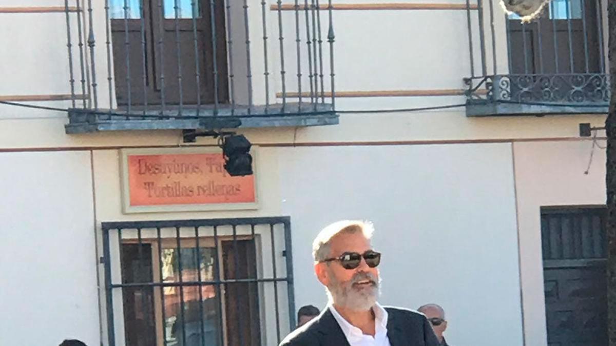 George Clooney de rojada en Navalcarnero