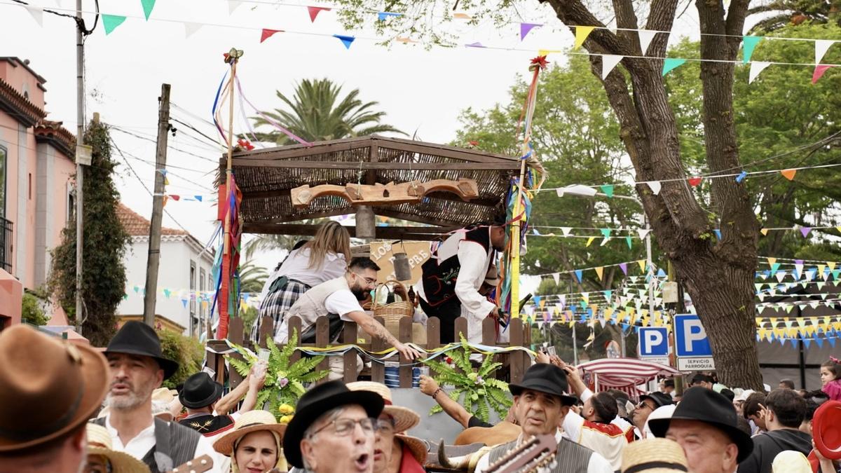 Romería celebrada este domingo en el pueblo de Guamasa, en el municipio de La Laguna.