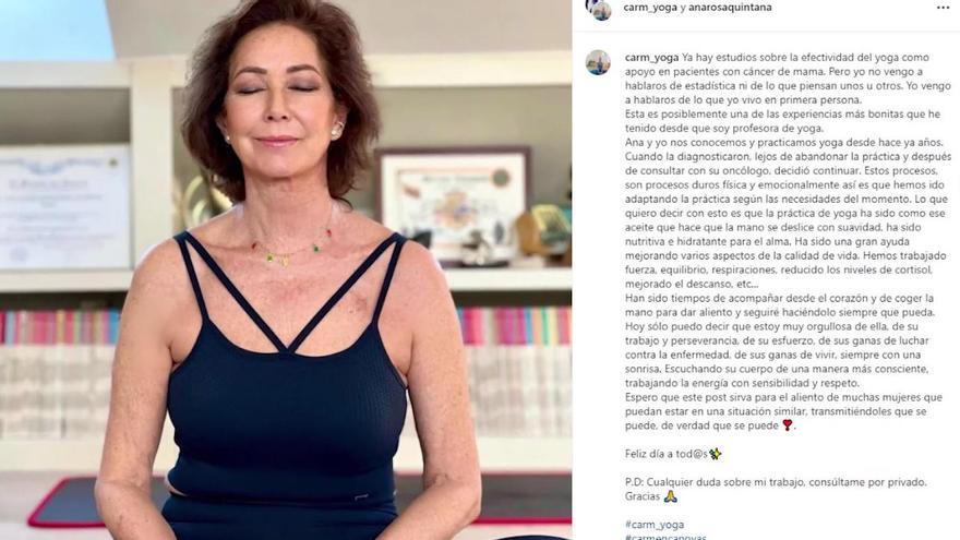 Ana Rosa Quintana revela qué le ha ayudado en su lucha contra el cáncer