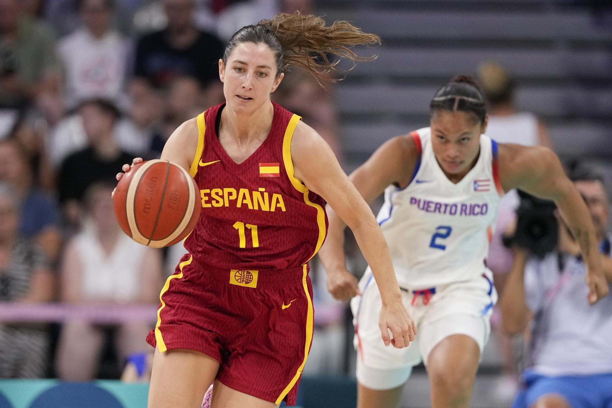 Baloncesto en los Juegos Olímpicos: Puerto Rico - España, en imágenes