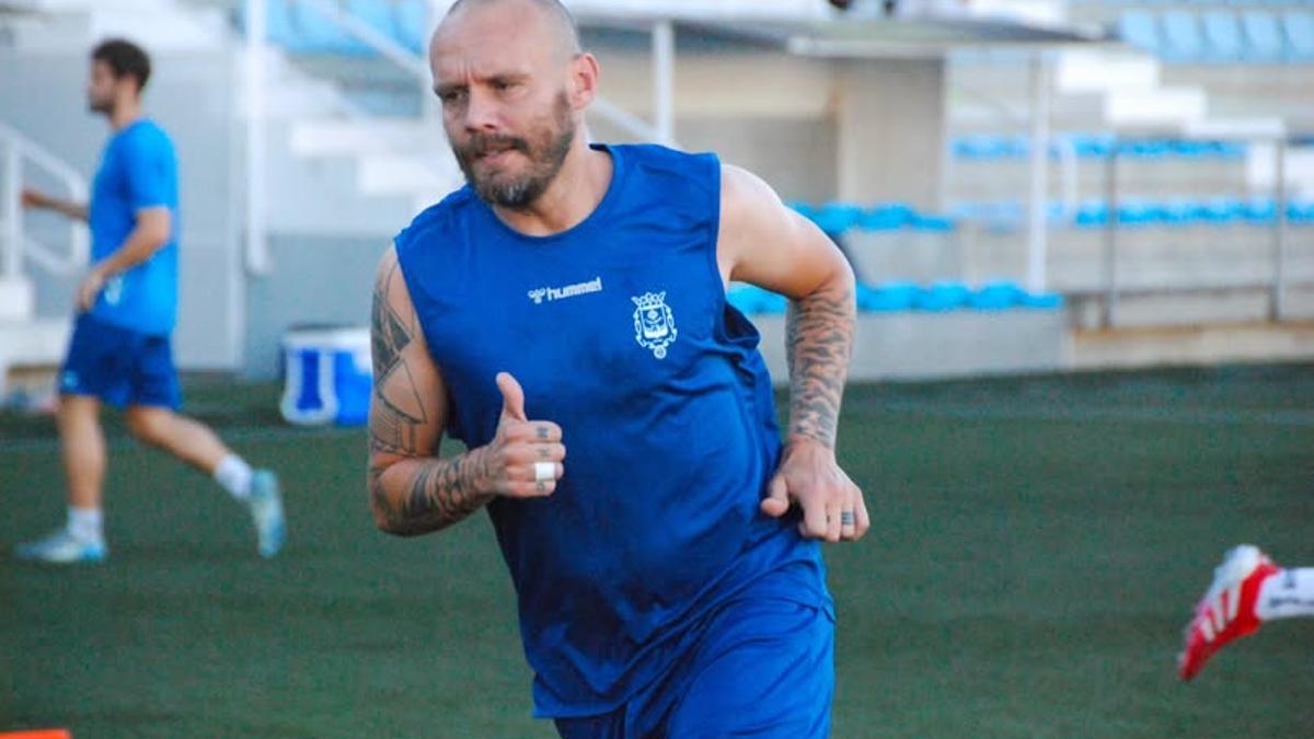 El Olímpic en un entrenamiento en la Murta.