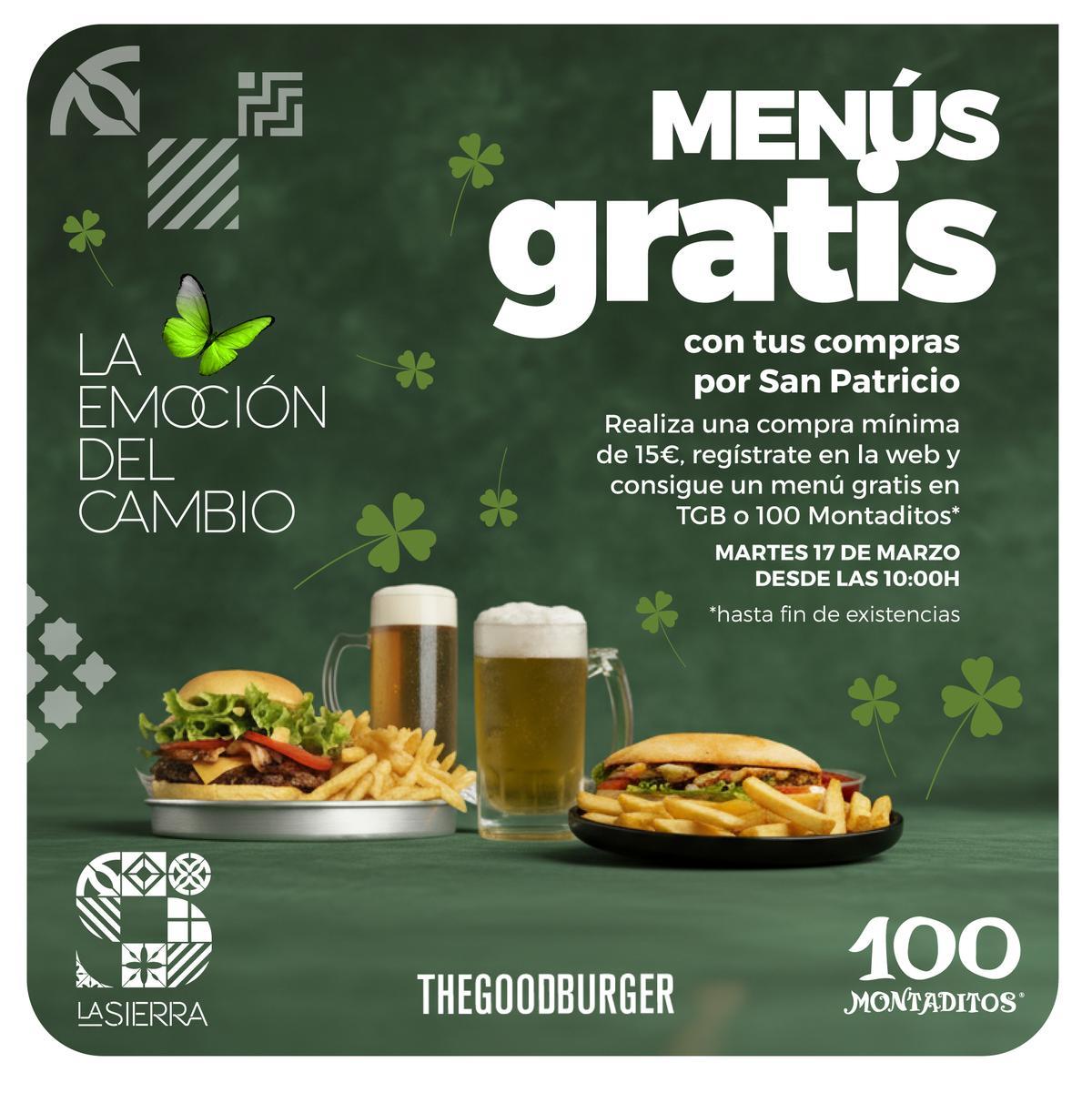 Cartel con la promoción.
