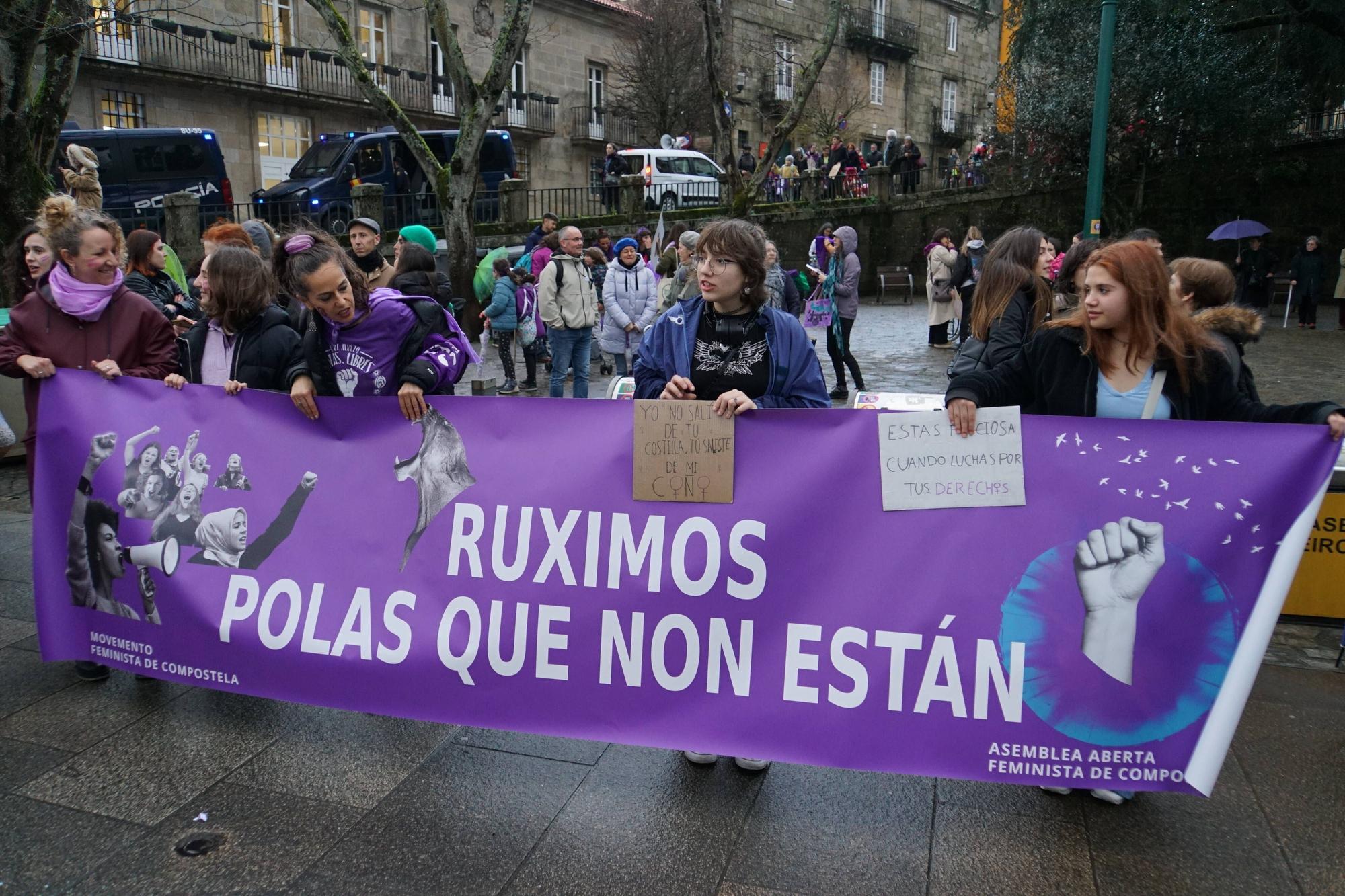 Manifestaciones 8M en Santiago de Compostela