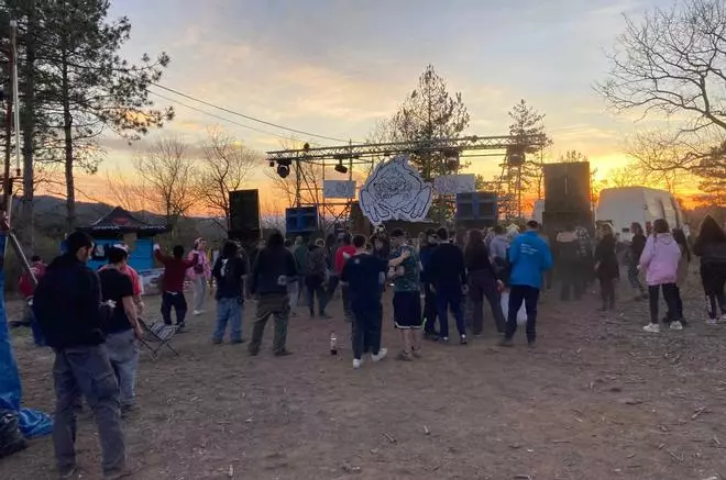 Preocupació pel risc d'incendi a la 'rave' de Muntanyola