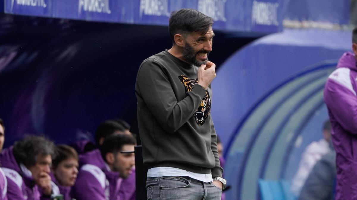 Eder Sarabia, en el encuentro ante el Valladolid