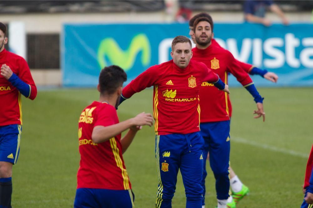 Entrenamiento de la Selección Sub-21 en Murcia