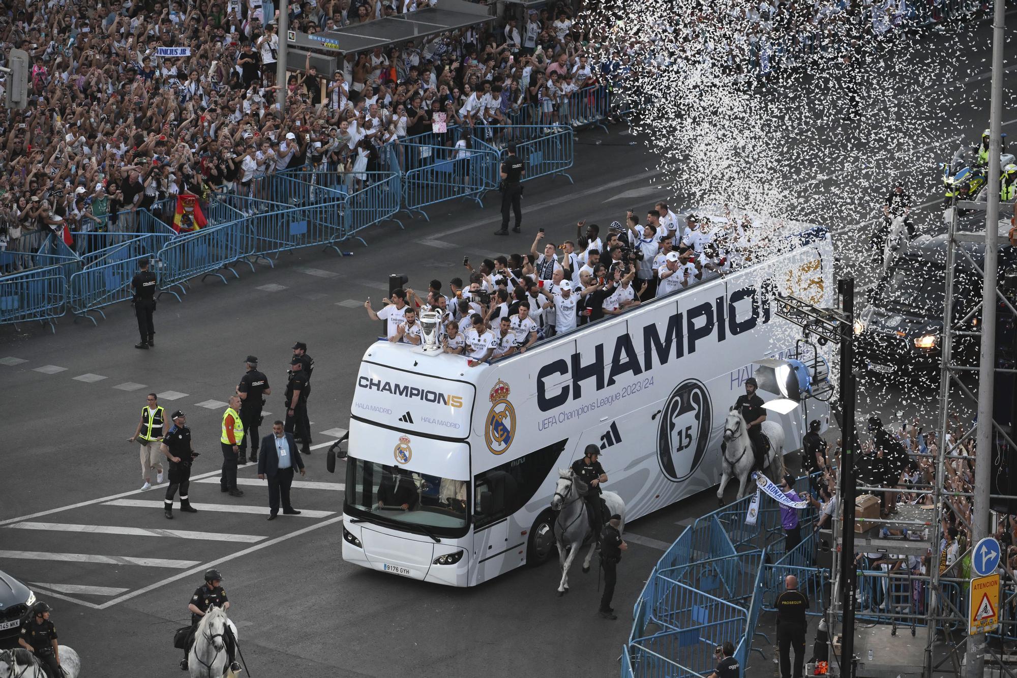 El Real Madrid celebra su 15º título de la Liga de Campeones