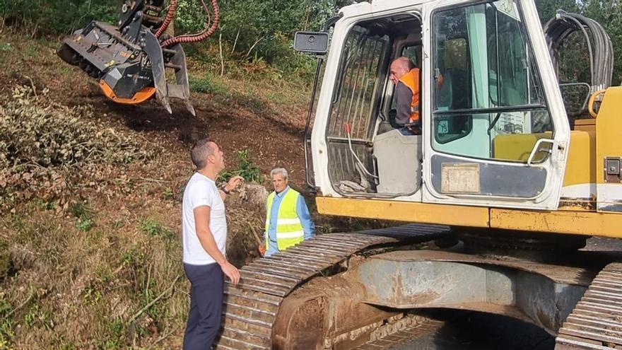 Comienza la renovación de la carretera provincial Mane-Rebón en Moraña