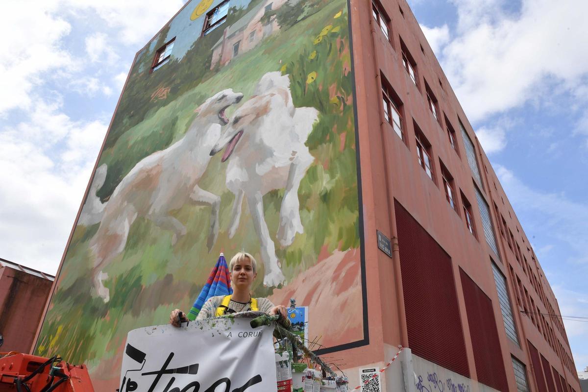 Los nuevos murales de Istmo en A Coruña Los nuevos murales de Istmo en A Coruña