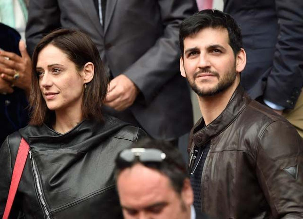 Luz Valdenebro y Fran Perea, en el Mutua Madrid Open de Tenis.