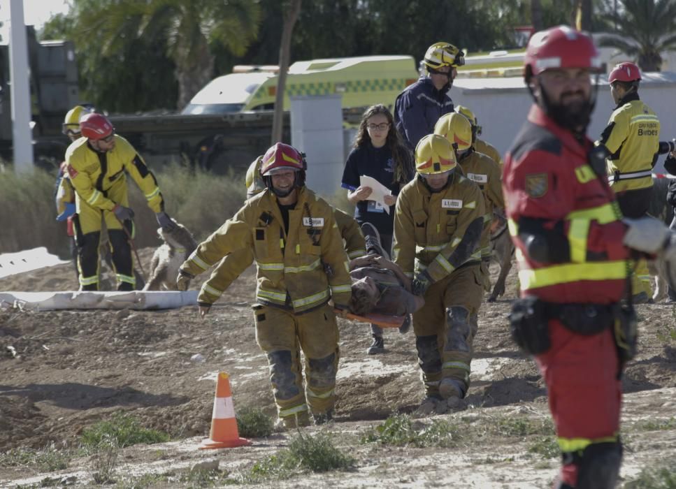 Más de 500 efectivos participan en un simulacro de accidente aéreo