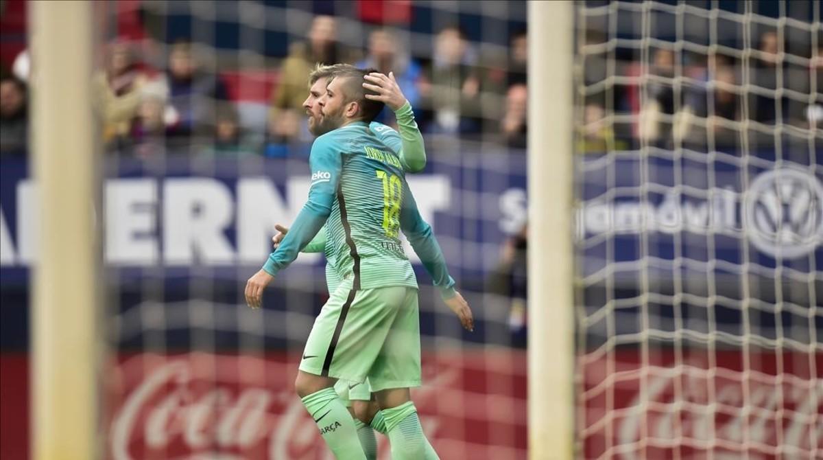 marcosl36576995 fc barcelona s lionel messi  celebrates with team mate jordi161210172843