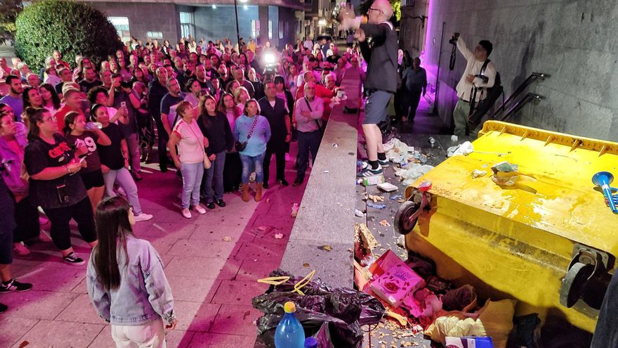 El BNG pide a Rueda que condene la "violencia" en O Morrazo por el tasazo de la basura