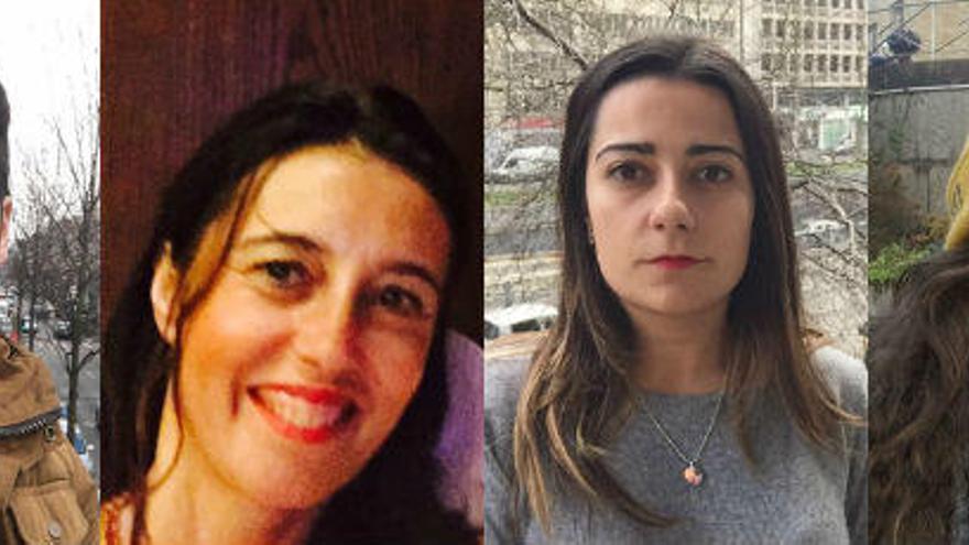 De izquierda a derecha: Carlos Montesinos, Mercedes Candela, Marina Martínez y Marina Barranco