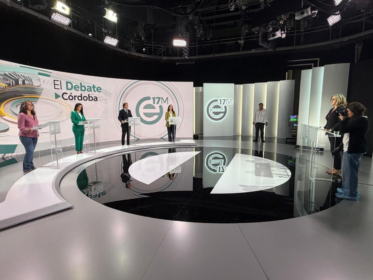 Debate a cuatro de los número 1 de Córdoba en el 17-M.