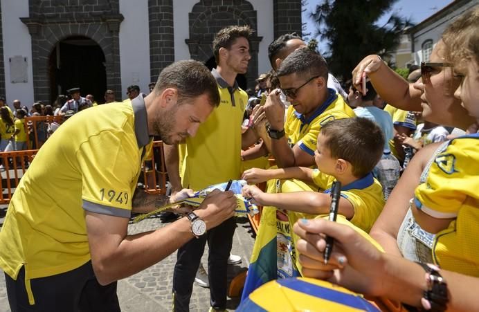 16/08/2017 TEROR. Visita de la UD Las Palmas a la Virgen del Pino en la Básilica de Teror. FOTO: J.PÉREZ CURBELO